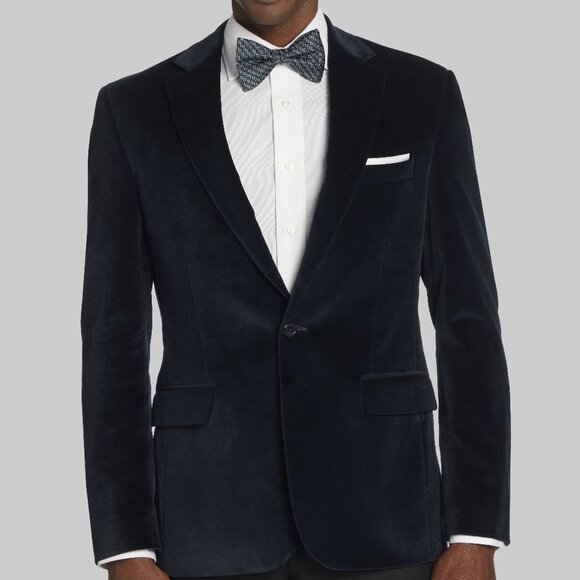 NEW Jos A Bank Reserve Collection Tailored Fit Velvet Dinner Tuxedo Jacket 40L - Picture 1 of 5